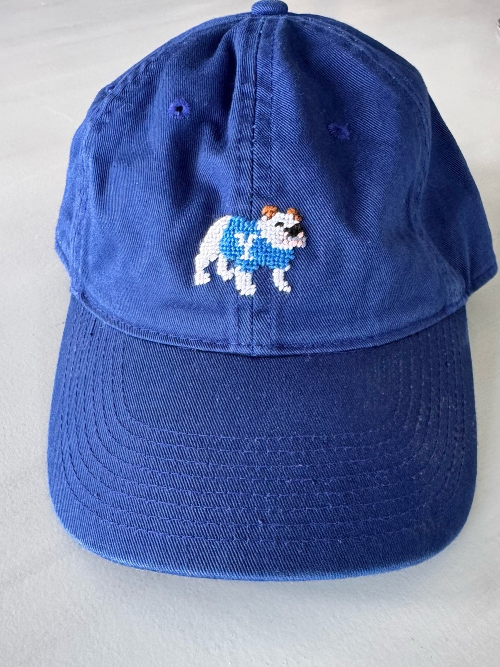 YALE BULLDOGS baseball hat - Smathers & Branson Cotton Polo in Deep Blue